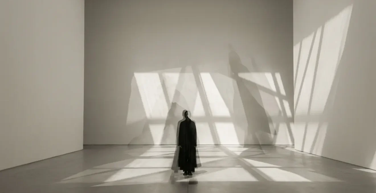 Silueta con ondas de energía en capas representando diferentes vibraciones del nombre