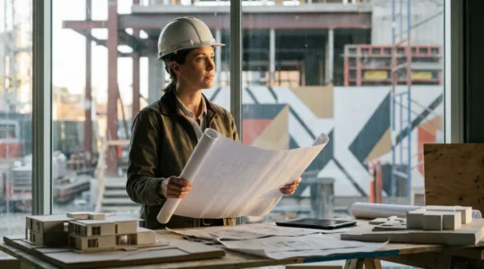 Persona trabajadora superando obstáculos laborales representando el sendero de vida 4