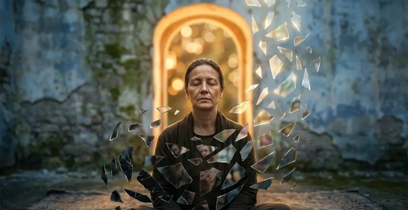 Metáfora visual de La Torre y La Muerte como procesos de liberación psicológica